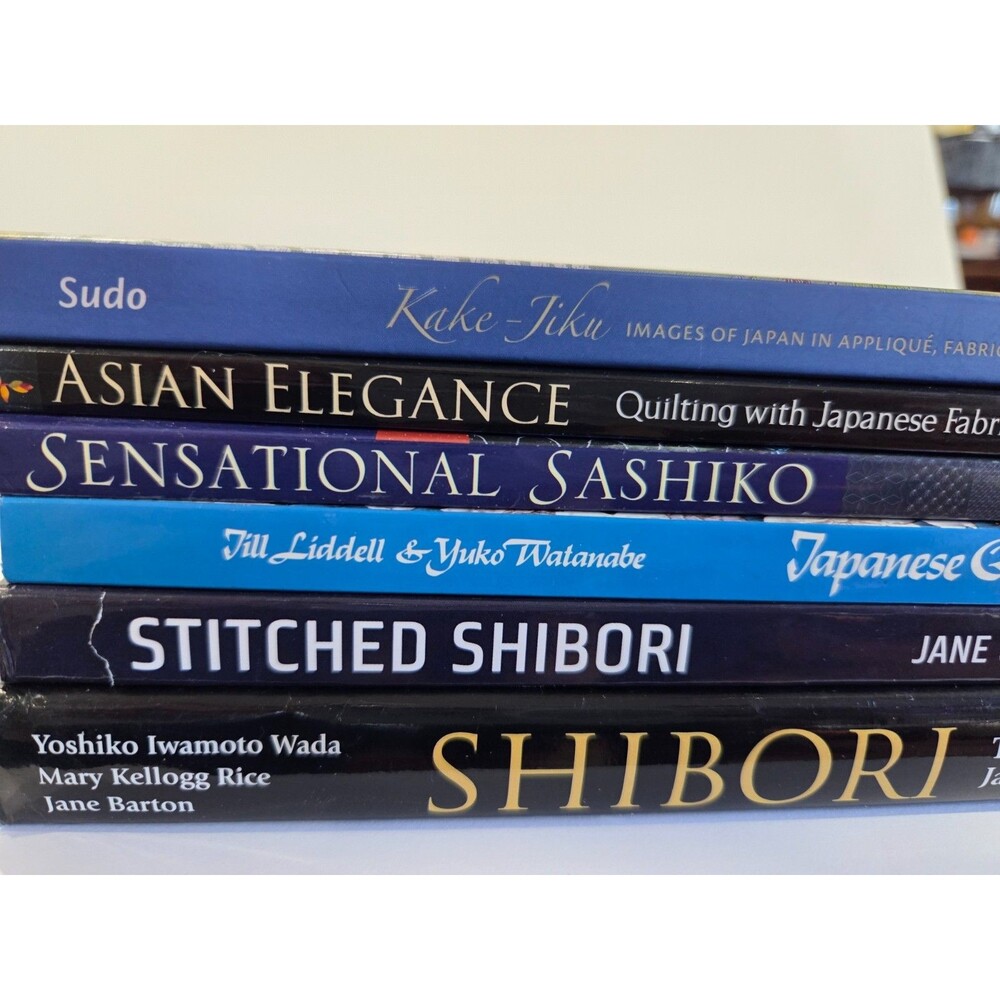 Japanese Textile Art & Quilting 6-Book Lot Shibori Sashiko Applique Wada